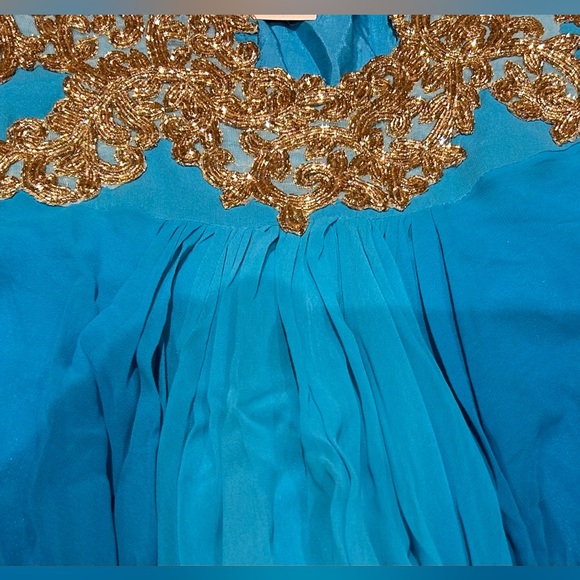 Brand new blue and green Anarkali suit by Heroine - Picture 9 of 12